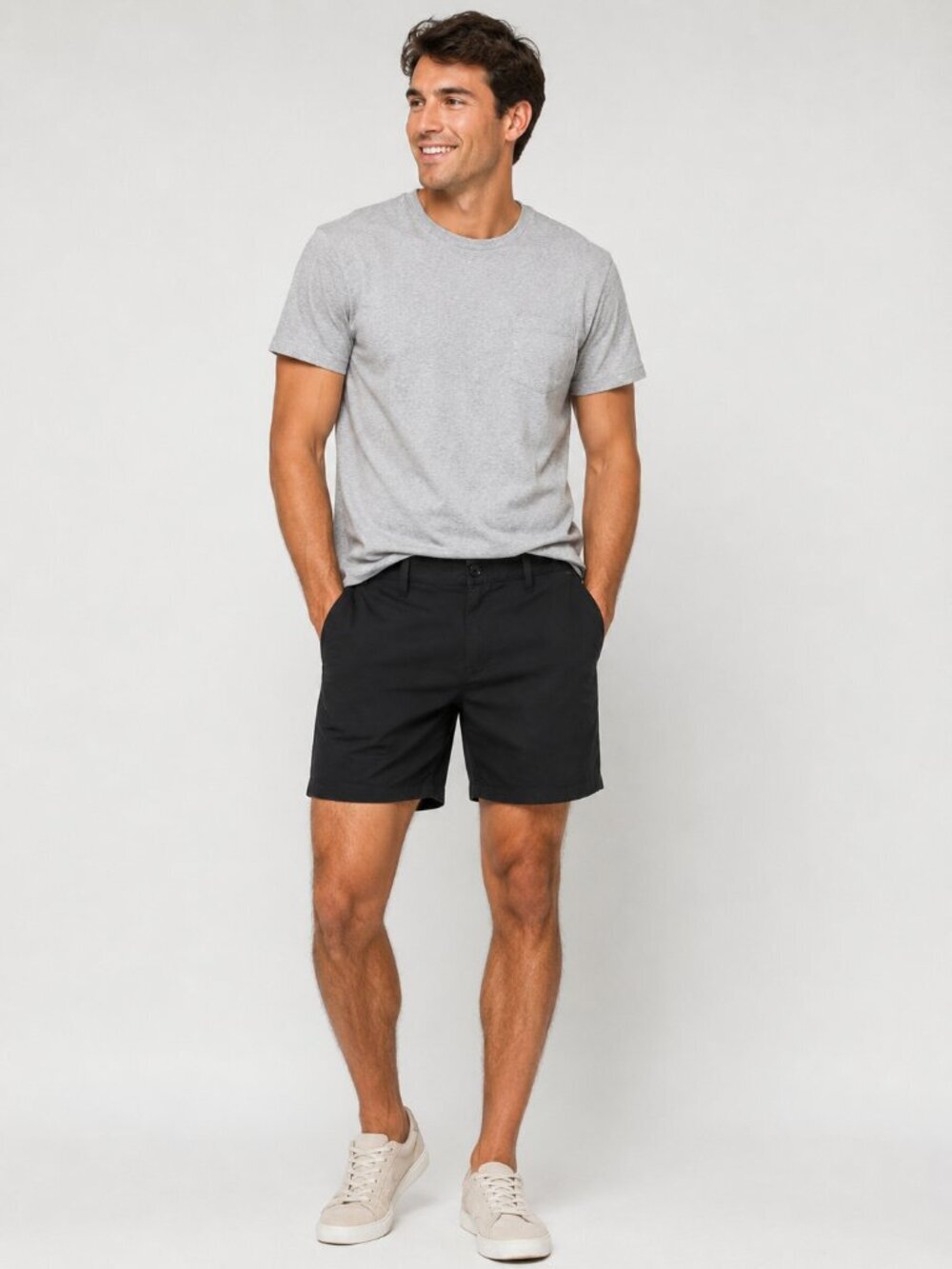 Outerknown Men's Shorts Size 28 Black Polyester Spandex 8" Inseam OK